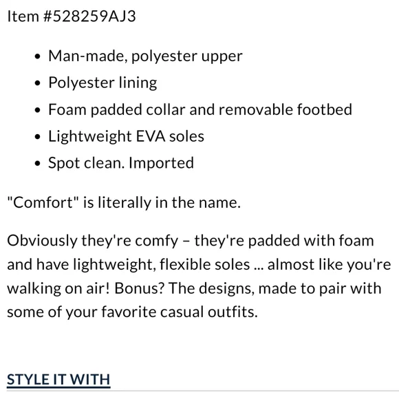 Lands' End Navy Gatas Lightweight Comfort Slip-On Shoes Women's Size 10 D - Picture 8 of 9